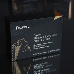 Gift Collection of Organic Herbal Tea in birch infusers by TeaVert