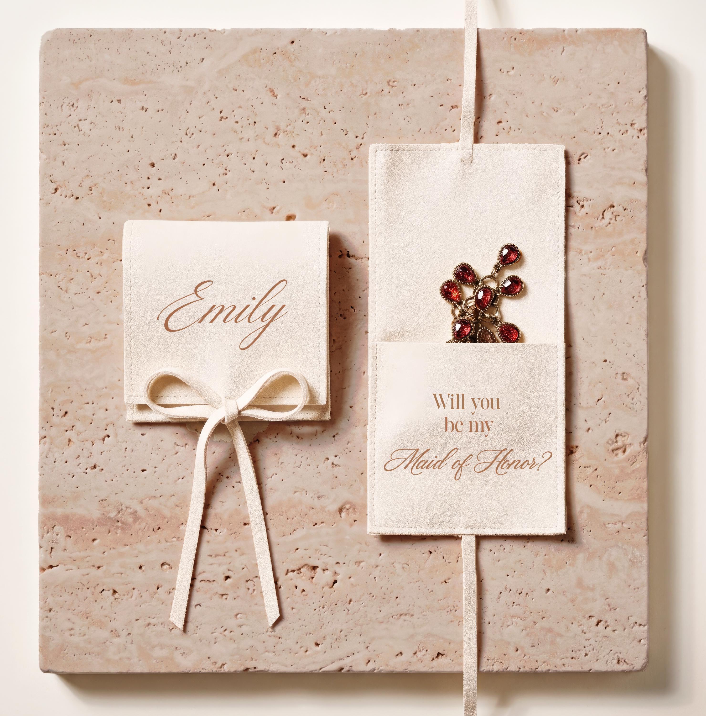 Engraved Bridesmaid Keepsake Envelope