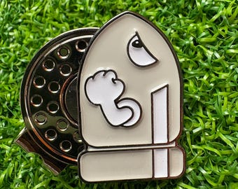 Segnapalle da golf in stile cartone animato, regalo divertente per lui, per lei, fidanzati, giovani golfisti, compagni di golf, ispirato al fantasma Boo di Super Mario