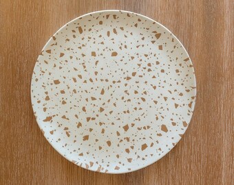 4 Pack Natural Bamboo Fiber Plates – Reusable BPA-Free Tableware for Home or Outdoor Dining, Non-Toxic Plates for Kids, Size 8 inches