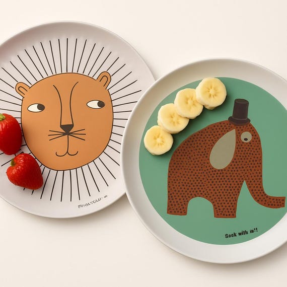 Natural Bamboo Fiber Plates – Sustainable, BPA-Free Tableware for Home or  Outdoor Dining, Plates for Kids, Set of - Main Image