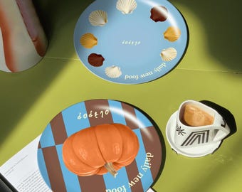 Natural Bamboo Fiber Plates – Sustainable, BPA-Free Tableware for Home or Outdoor Dining, Plates for Kids, Set of 2