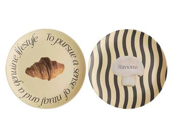Natural Bamboo Fiber Plates – Sustainable, BPA-Free Tableware for Home or Outdoor Dining, Plates for Kids, Set of 2, Size 8 inches
