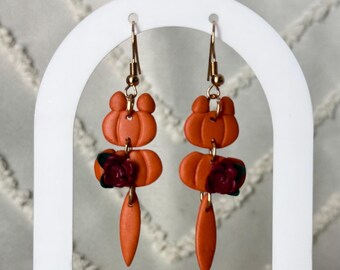 Pumpkin Purrfect Earrings – Spooky-Cute Autumn Dangles