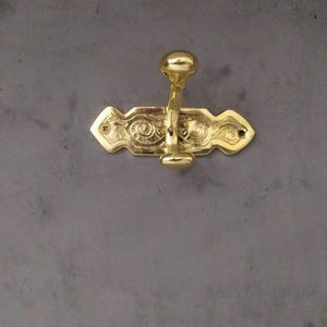 unlacquered solid brass hook , brass hook organizer