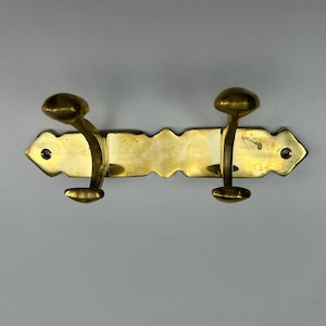 Moroccan hooks - Coat Hanger Wall Mount,Wall Mount Brass Coat Rack - Brass Solid Coat Hanger With Hooks - Clothes Hooks Wall Mount