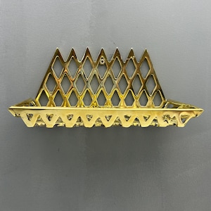 Unlacquered solid brass wall shelf , shelf for shower , brass bathroom shelf , soap holder , brass soap holder , bathroom accessories