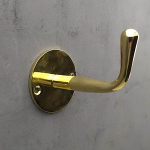 Handmade Solid Brass Wall Hooks: Vintage Style Coat Hangers