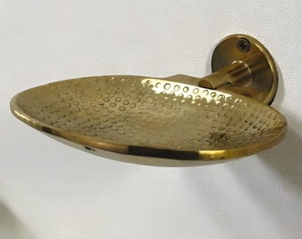 Portasapone da parete in ottone lucidato fatto a mano - Design marocchino