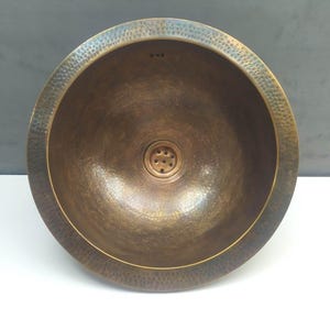 Single Brass Sink for your Bathroom, Brass Handmade Moroccan Sink, Over counter Bathroom Sink, Water Sink, Undermount Sink, Drop in Sink