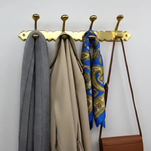 Solid Brass Moroccan Coat Hooks - Wall Mount Hanger