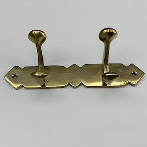 Solid Brass Moroccan Coat Hooks - Handmade Wall Mount Hanger