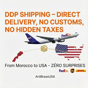 Puxador de janela em latão maciço – instalado em moldura de madeira imagem 3