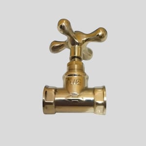 Handmade Solid Brass Faucet Handle with Valve - US Plumbing
