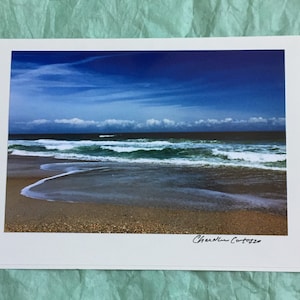 Wellen am Strand von Wrightsville / Küstenlandschaft von North Carolina / Küstenlandschaft / Blanko Grußkarte mit Umschlag / Meer Szene / Das Leben ist ein Strand