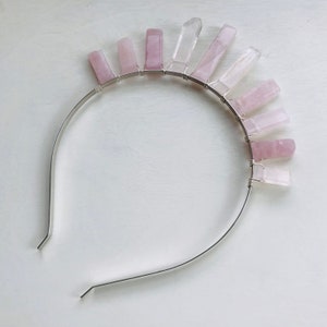 Rose Quartz Crystal Tiara: Heart Chakra Healing Crown