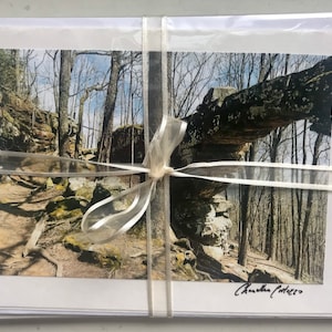Sewanee Natural Bridge / South Cumberland Park / Tennessee wandelen / Blanco kaart met envelop