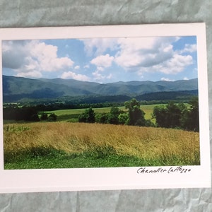 Cades Cove / Great Smoky Mountains / Scenic Tennessee Cartão de nota em branco com envelope