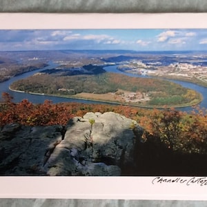 Lookout Mountain / Point Park / Tennessee River / Chattanooga / Scenic Tennessee Cartão de nota em branco com envelope