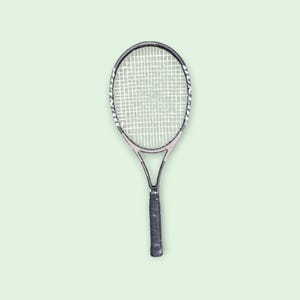 Dunlop Silver Graphite 200G Tennis Racket | Pro Tennis Racket | Grey Metal Racket | tennis playing Racket | Tennis Decor | ready for play