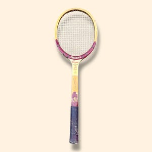 Spalding Ashley Cooper Professional Vintage Wooden Tennis Racket | Red Wood Racket | vintage red tennis racquet | retro wall decor