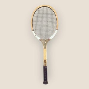 MacGregor Medallion Vintage Wooden Tennis Racket | Handcrafted in Japan | Vintage Racket | Vintage Tennis Decor | racket for wall decor