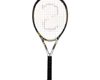 Prince Titanium Thunder Tennis Racket | Classic Tennis Racket | Silver Yellow Graphite Racket | tennis playing Racket | Tennis Decor