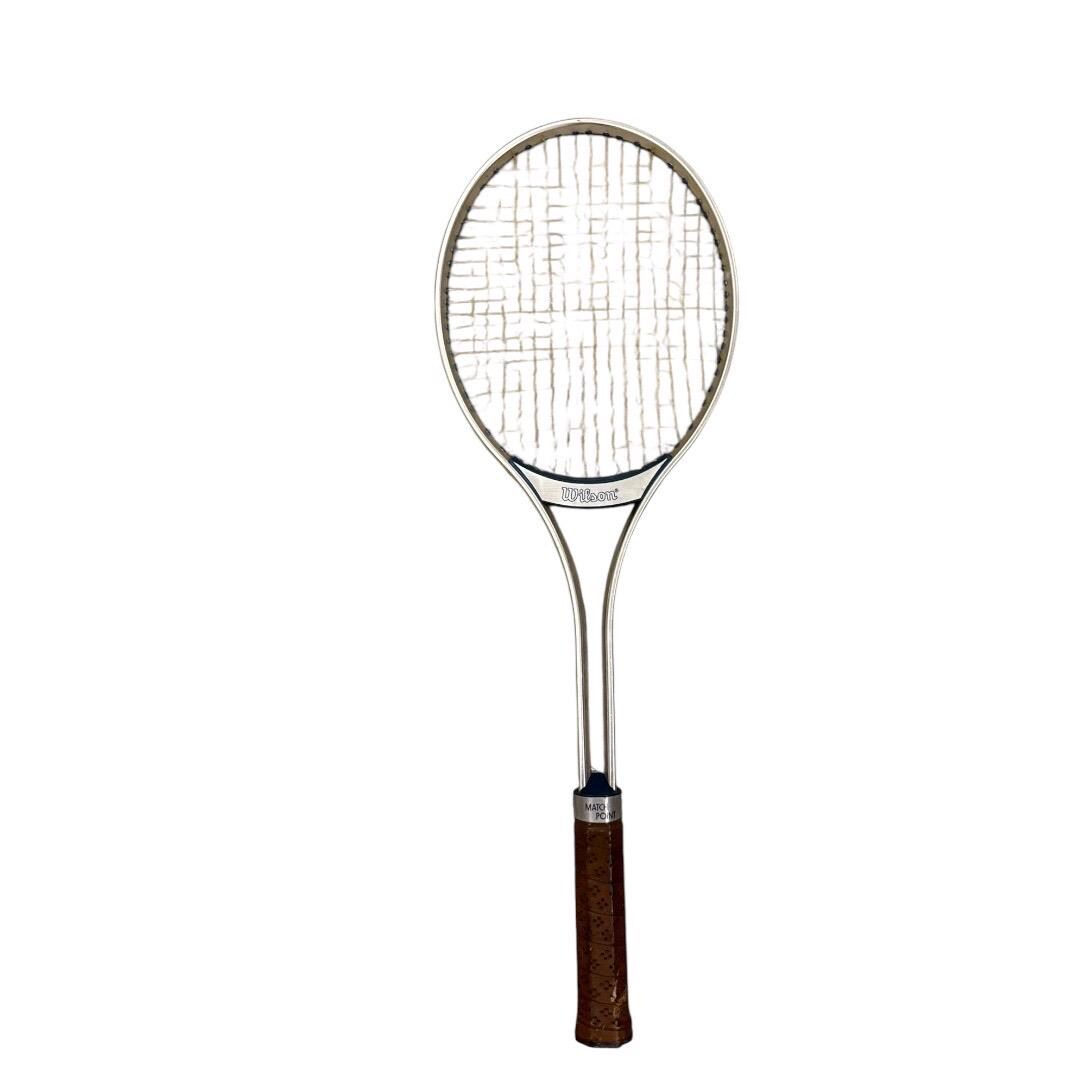 Wilson Match Point Racet Wilson Match Point Vintage Aluminum Tennis Racket | Silver Blue Racket ...