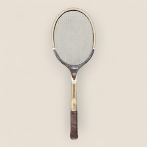 AllPro Autograph Vintage Wooden Tennis Racket | Champion Antique Racket | Vintage Racket | Vintage Tennis Decor | 1960s tennis racket | ash