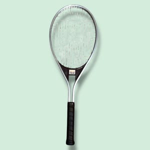 Head Silver Metal Vintage Tennis Racket | vintage tennis racket | metal tennis racket | racket wall decor | US Open | vintage tennis decor