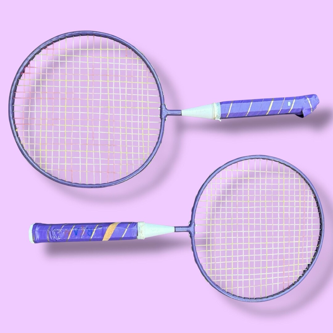 Pink And Purple Racket Set of 2 Vintage Purple Metal Racquetball Racquets | Metal Racquets ...