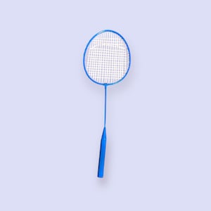 Vintage Blue Metal Badminton Racquet | Vintage Metal Racket | vintage badminton | racket wall decor | tennis decor | US Open
