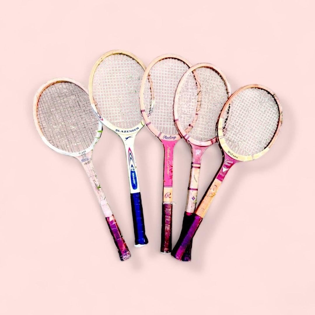 Il Racket Vintage Wooden Tennis Rackets -single {CHOICE} | for Decor | Slazenger ...