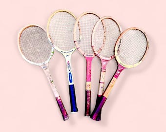 Vintage Wooden Tennis Rackets -Single {CHOICE} | for Decor | Slazenger Wilson Spalding Rawlings | 1950s 1960s aesthetic | rustic | US Open