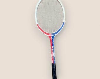 JR. Pro Tour Vintage Wooden Tennis Racket | Classic Tennis Racket Wall Decor | White Racket | Vintage Racket | Vintage Tennis Decor