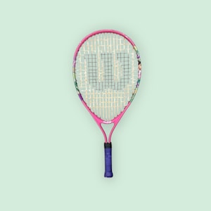 Wilson Dora the Explorer Pink Junior Tennis Racket | Pink Racket with Purple Grip | Kids racket | collectible | tennis play | vintage racket