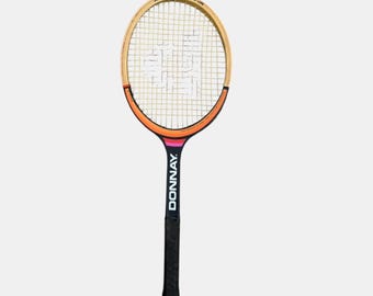 Vintage Donnay Allwood Bjorn Borg Racquet | 70s tennis racket | wood racket for display | dorm wall hanging idea | Wilson | Prince | McEnroe
