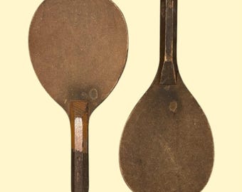 Set of 2 Antique Wood Table Tennis paddles | vintage ping pong decor | 1910s wood ping pong paddles | game room decor | vintage tennis decor