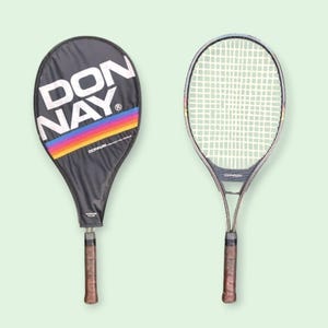 Donnay GT6035 Aluminum Vintage Tennis Racquet with cover | 80s tennis racket | vintage racket for display | dorm wall hanging idea