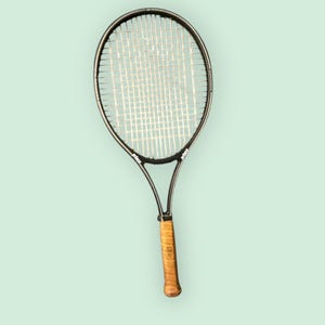 Prince Graphite Vintage Tennis Racket with black cover | vintage tennis racket | metal tennis racket | racket wall decor | game room