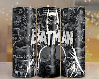 Dark Hero Tumbler Wrap | 20oz Skinny Tumbler Sublimation Design | Movie Character Tumbler Wrap | Cartoon Lover PNG Files | Digital Download