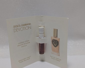 Dolce & Gabbana Devotion Eau de Parfum EDP para mujer Spray de muestra .05oz, 1.5ml