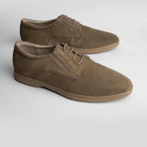 sachin and babi light blue dress Xfvqtps Mens Casual Shoes British Style Suede Surface Lace up Fashion  Classic Comfortable Soft Sole Business Casual Matte Leather Single Shoes  Blue main image 0