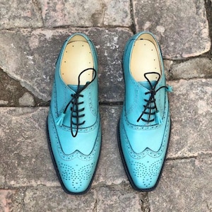 Turquoise Dress Shoes Mens
