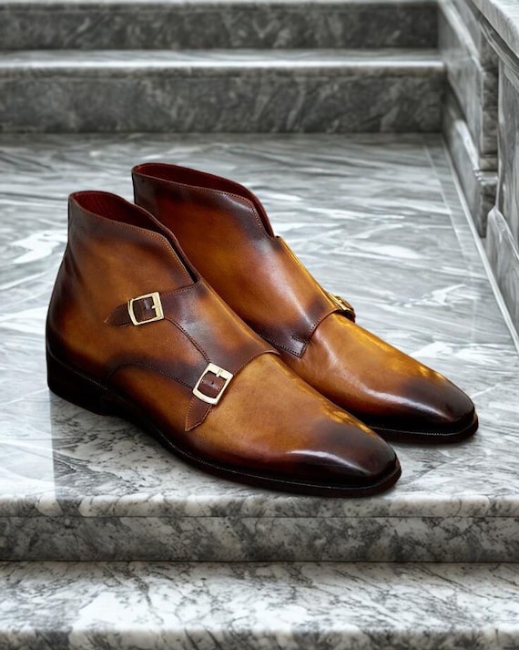 italian leather dress boots Mens Dress Boots in Italian Leather