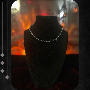 Handmade Silver Obsidian Necklace!!!