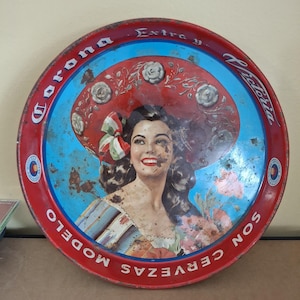 Vintage Corona Metal Tray - Etsy