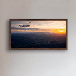 Stille in den Bergen - Appalachian Sunset Print, gerahmte Wandkunst, Appalachia Landschaftsfotografie