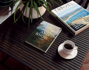 Be Still and Know Journal - Christian Prayer Notebook, Appalachian Design