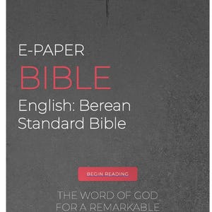E-Paper Bible — English Berean Standard Bible Version (BSB Version)| Interactive PDF for Digital Note-Taking Devices